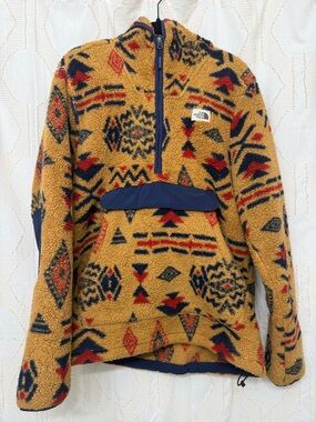 The North Face Men’s Mustard Multi Zip Sherpa Pullover